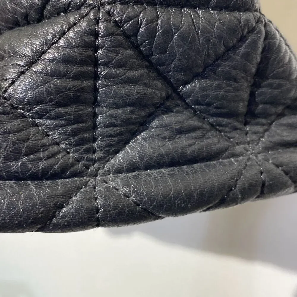 Kate Spade Women's Black White‎ Quilted Leather Chain Strap Shoulder Bag